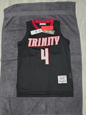 Trinity Black & Red Basketball Jersey - #4